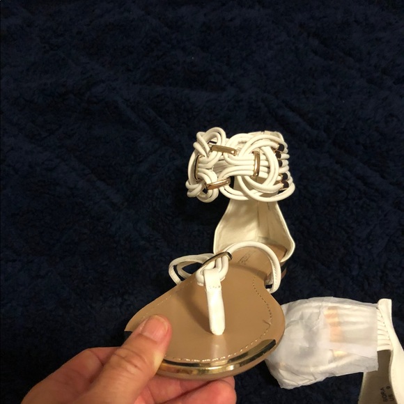 White Sandals - Never Worn - Picture 2 of 2
